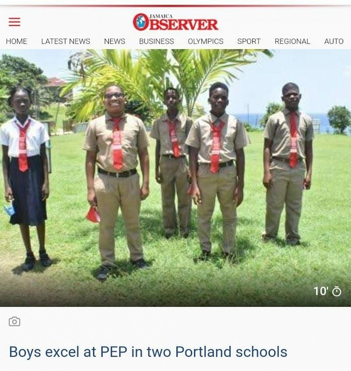 Boys excel in PEP 2021